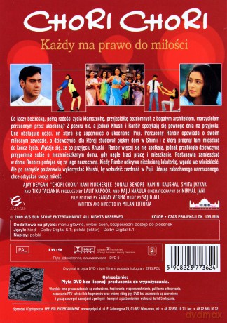 Chori Chori: Każdy ma prawo do miłości [DVD]