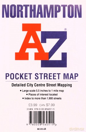 Northampton A-Z Pocket Street Map - A-Z Maps [KSIĄŻKA]