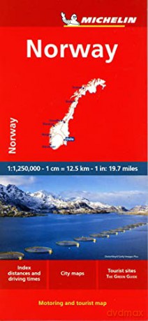 Norway Michelin National Map 752 - Michelin (Ed) [KSIĄŻKA]
