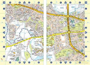 Norwich A-Z Street Atlas - A-Z Maps [KSIĄŻKA]