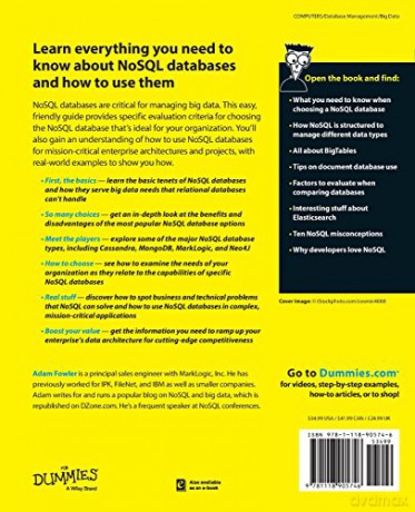 Nosql For Dummies - Adam Fowler [KSIĄŻKA]