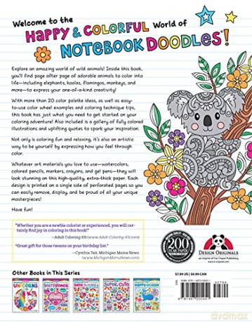 Notebook Doodles Wild Animals [KSIĄŻKA]