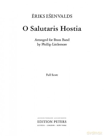 O Salutaris Hostia - Eriks E Envalds [KSIĄŻKA]
