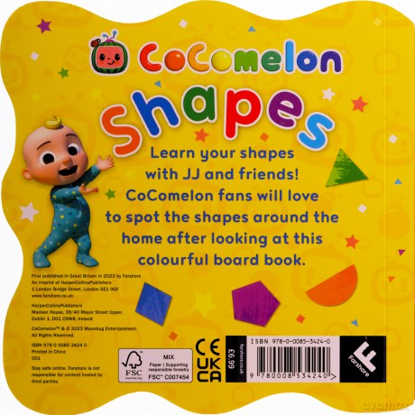 Official Cocomelon Shapes - Cocomelon [KSIĄŻKA]