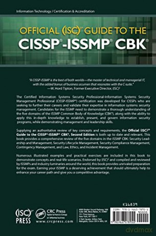 Official Isc2 Guide To The Cisspissmp Cb - (Isc) Corporate [KSIĄŻKA]