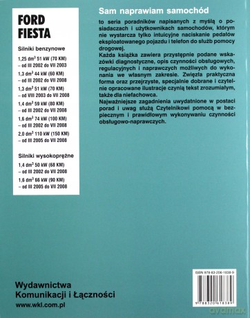 Ford Fiesta Od III 2002 Do VII 2008 - Etzold H.R. [KSIĄŻKA]