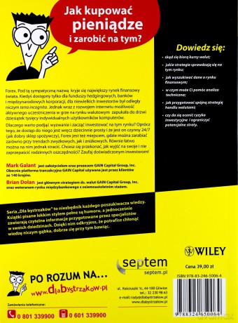Forex Dla Bystrzaków - Galant M.,DOLAN [KSIĄŻKA]