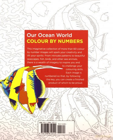 Our Ocean World Colour By Numbers - David Woodroffe [KSIĄŻKA]