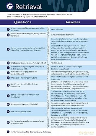 Oxford Revise Edexcel Gcse History Weima [KSIĄŻKA]
