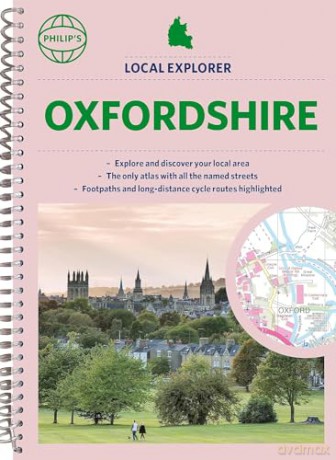Oxfordshire Street Atlas Spiral - Philips Maps [KSIĄŻKA]