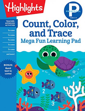 P Count Color Trace Pad - Highlights Learning [KSIĄŻKA]