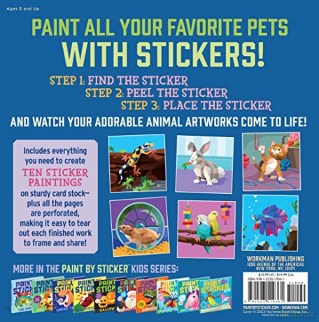 Paint By Sticker Kids Pets [KSIĄŻKA]
