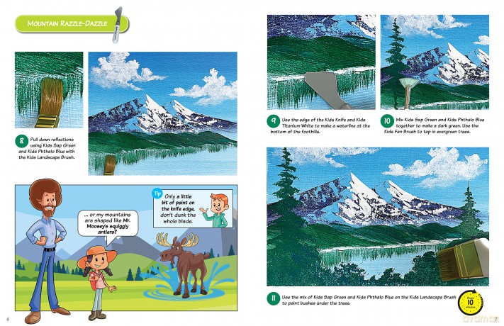 Painting With Bob Ross For Kids - Bob Ross [KSIĄŻKA]