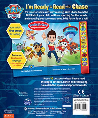 Paw Patrol - I'm Ready To Read With Chas [KSIĄŻKA]