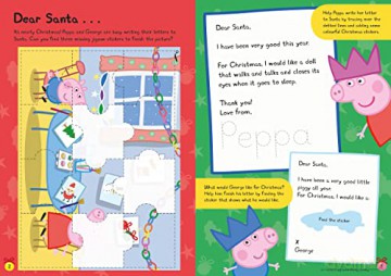 Peppas Christmas Fun Sticker Activity Bk [KSIĄŻKA]