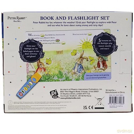 Peter Rabbit Flashlight Adventure Book B - Pi Kids [KSIĄŻKA]