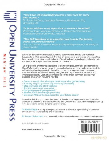 Phd Handbook The How To Guide For [KSIĄŻKA]