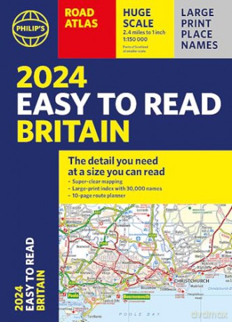 Philips Easy To Read 2024 - Philips Maps [KSIĄŻKA]