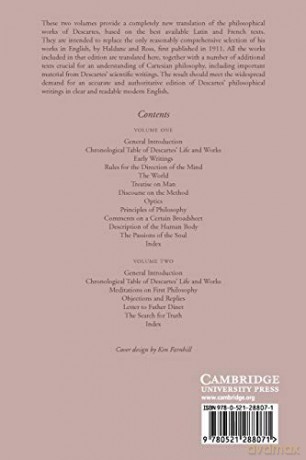 Philosophical Writings Of Descartes - Reni Descartes [KSIĄŻKA]