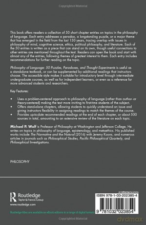 Philosophy Of Language - Michael P. Wolf [KSIĄŻKA]