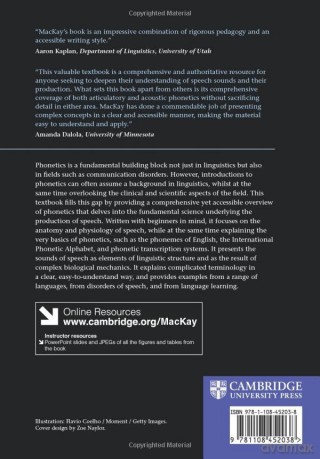 Phonetics And Speech Science - Mackay Ian [KSIĄŻKA]