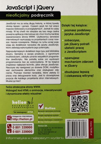 Javascript I Jquery Nieoficjalny Przewodnik - Mcfarland D.S. [KSIĄŻKA]