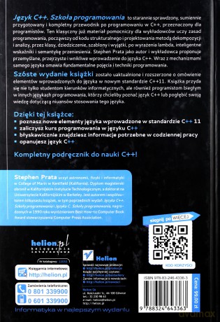 Język C++ Szkoła Programowania Tw - Prata Stephen [KSIĄŻKA]