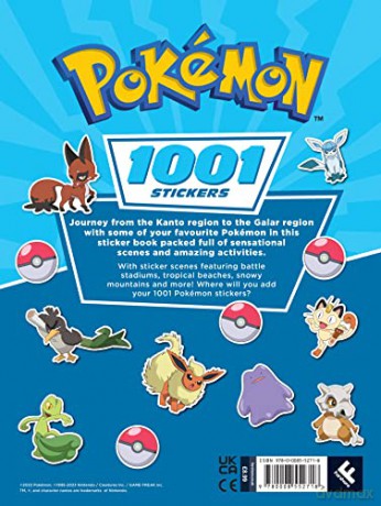 Pokemon 1001 Stickers - Pokemon [KSIĄŻKA]