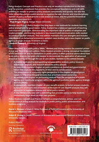 Policy Analysis - David Weimer [KSIĄŻKA]