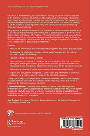Politics Of American Education - Joel Spring [KSIĄŻKA]