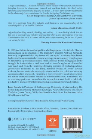 Politics Of The Dead In Zimbabwe 2000-20 - Joost Fontein [KSIĄŻKA]
