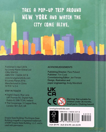 Pop Up New York Concertina Book [KSIĄŻKA]