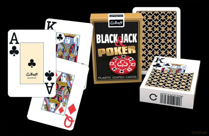 Karty Black Jack Emerald Helios Czarne [KSIĄŻKA]