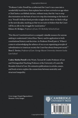 Post-Racial Constitutionalism And The R - Powell Cedric Merli [KSIĄŻKA]