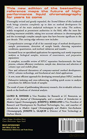 Practical Hplc Method Development, 2nd E - Lloyd R. Snyder [KSIĄŻKA]