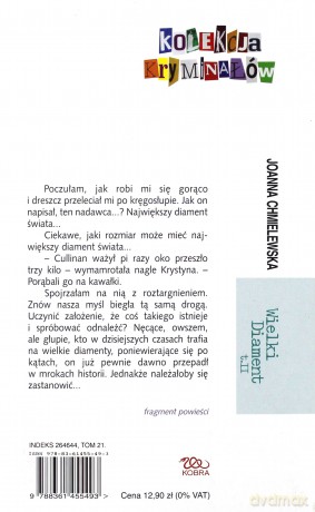 Kolekcja Kryminałów Wielki Diament T.2 (Pocket) - Chmielewska [KSIĄŻKA]