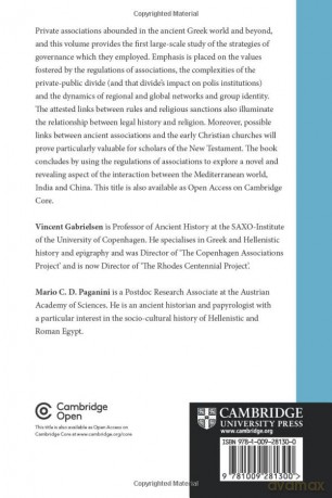 Private Associations In The Ancient Gre - Edited By Vincent Ga [KSIĄŻKA]