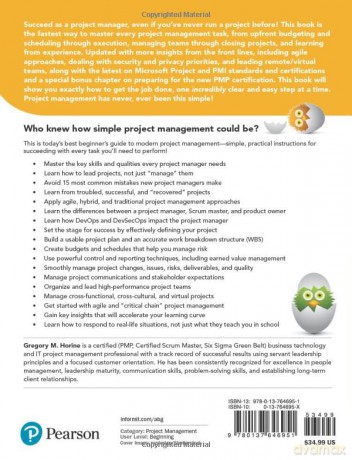 Project Management Absolute Beginners - Greg Horine [KSIĄŻKA]