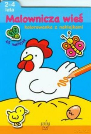 Kolorowanka Z Naklejkami. Malownicza Wieś 2-4 Lata [KSIĄŻKA]