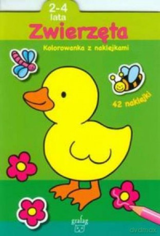 Kolorowanka Z Naklejkami. Zwierzęta 2-4 Lata [KSIĄŻKA]