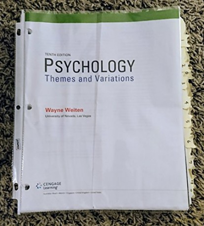 Psychology Themes Variations - Weiten [KSIĄŻKA]