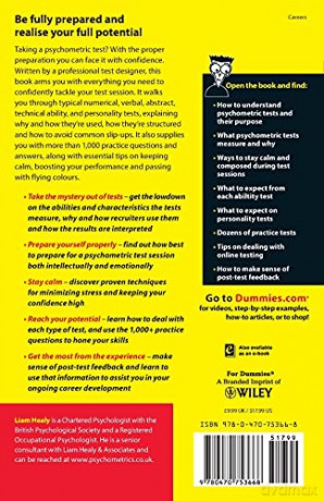 Psychometric Tests For Dummies - Liam Healy [KSIĄŻKA]