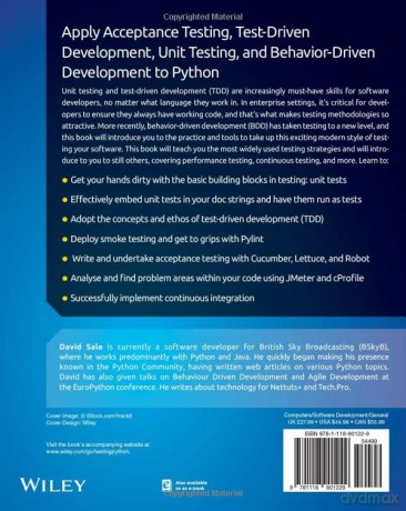 Python Testing - David Sale [KSIĄŻKA]