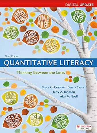 Quantitative Literacy 3e Upd - Crauder Bruce [KSIĄŻKA]
