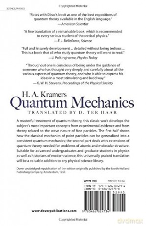 Quantum Mechanics - H.A. Kramers [KSIĄŻKA]