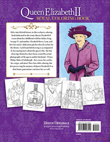 Queen Elizabeth Ii Royal Coloring Book - Veronica Hue [KSIĄŻKA]