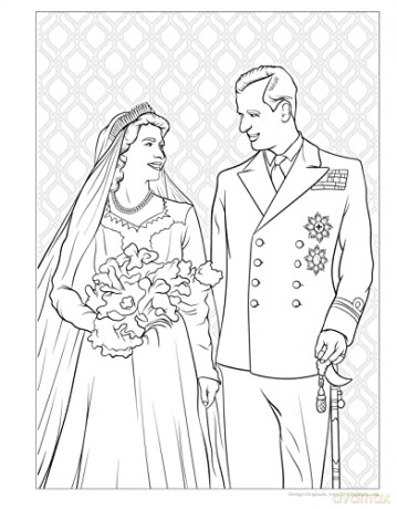 Queen Elizabeth Ii Royal Coloring Book - Veronica Hue [KSIĄŻKA]