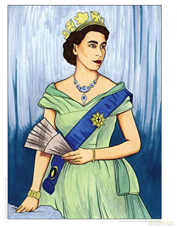 Queen Elizabeth Ii Royal Coloring Book - Veronica Hue [KSIĄŻKA]