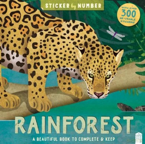 Rainforest Sticker By Number - Kathryn Jewitt [KSIĄŻKA]