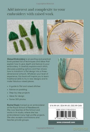 Raised Embroidery - Rachel Doyle [KSIĄŻKA]
